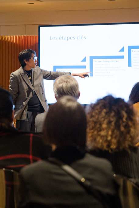 Présentation lors d'un séminaire d'entreprise à Paris 8e