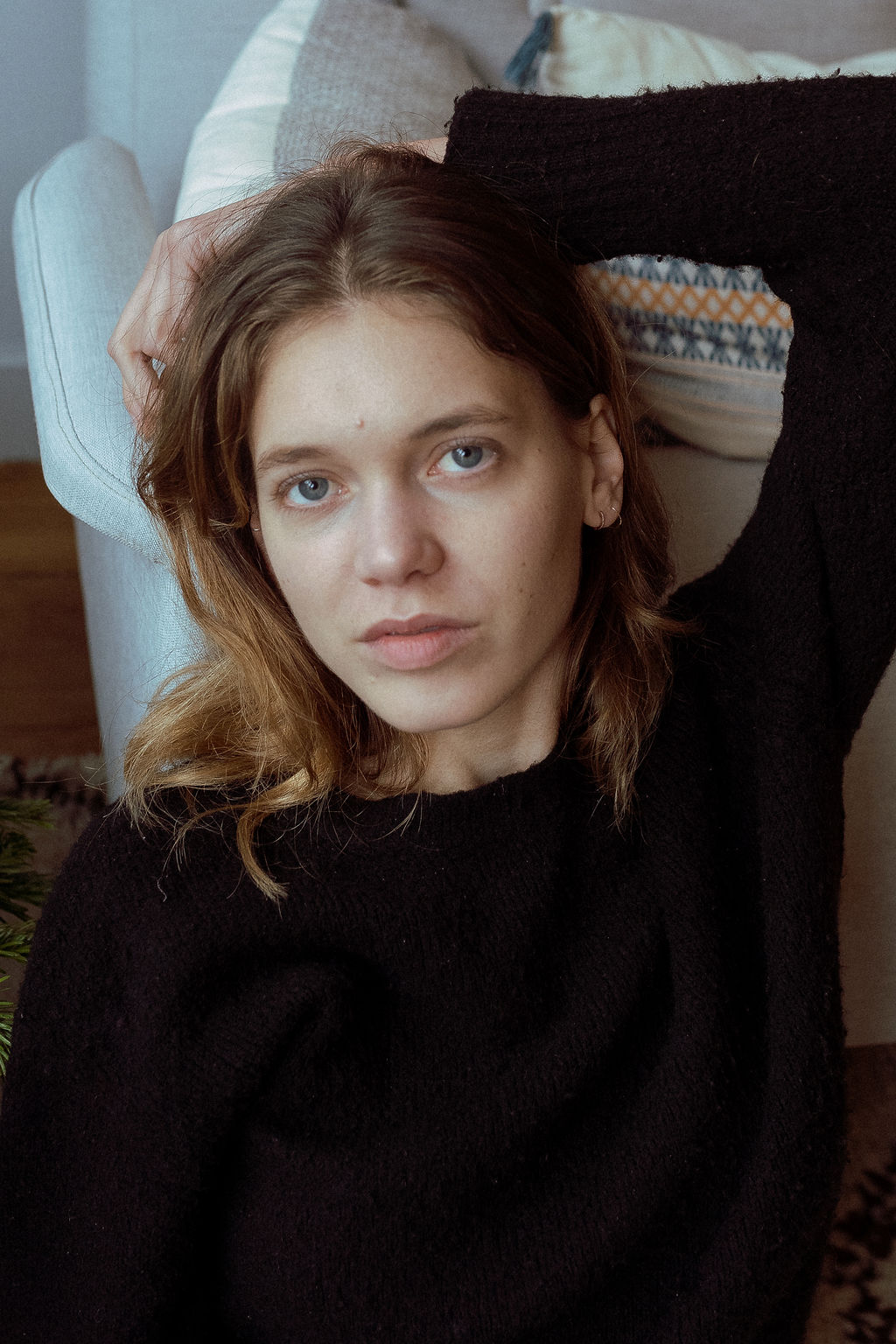 Portrait d'une mannequin dans une ambiance naturelle
