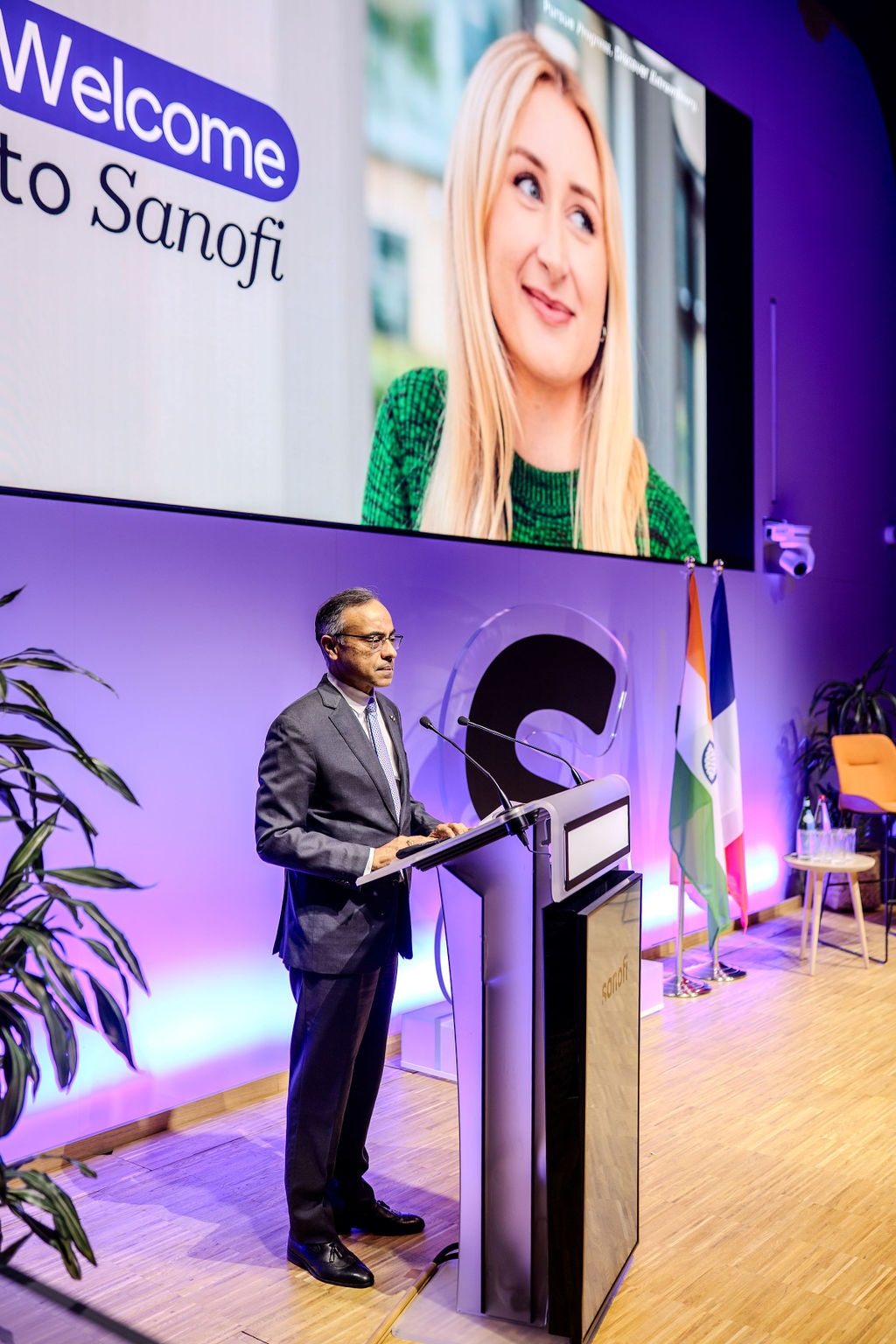 Présentation lors d'un évènement à Paris pour Sanofi