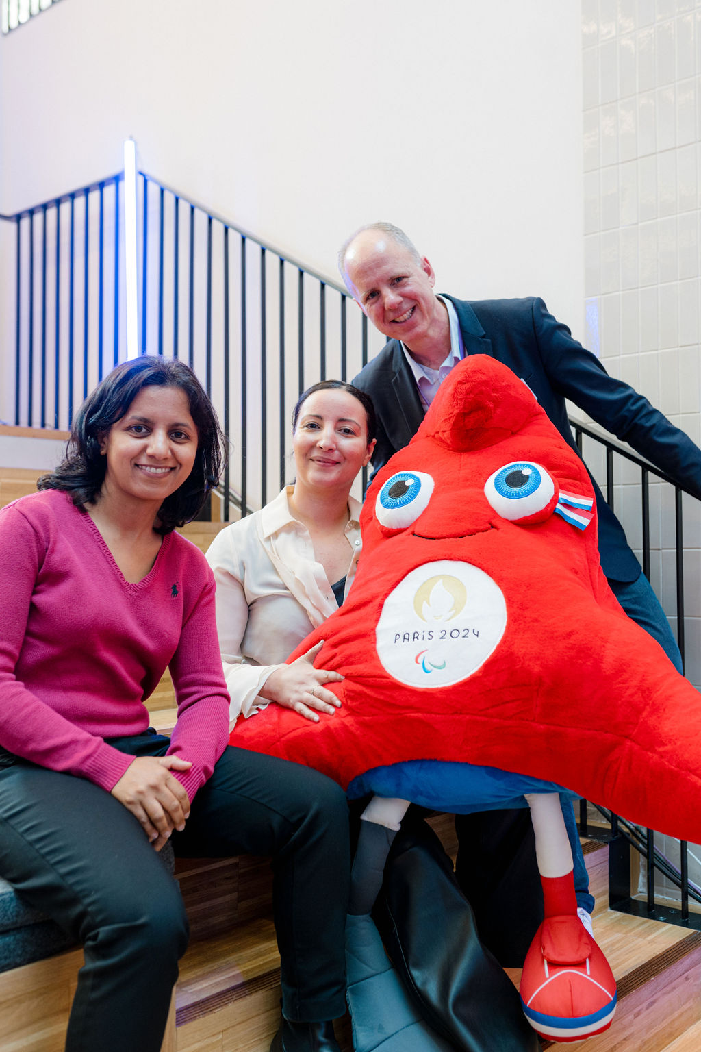Evenement jeux olympiques paris entreprise portrait posee
