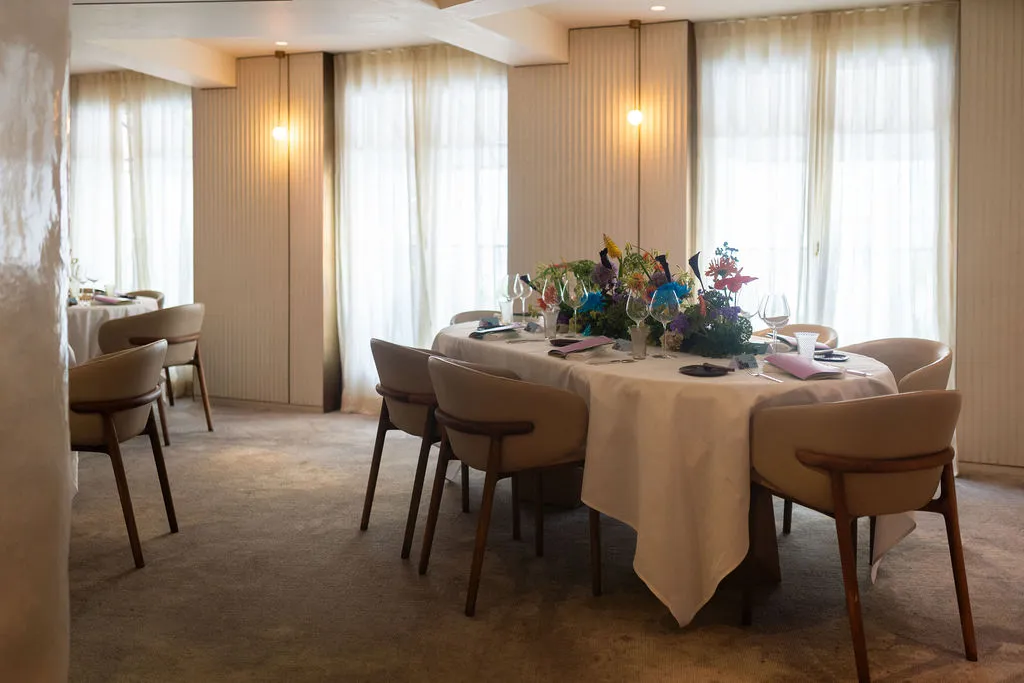 Reportage photo d'un événement corporate au restaurant Marsan par Hélène Darroze à Paris