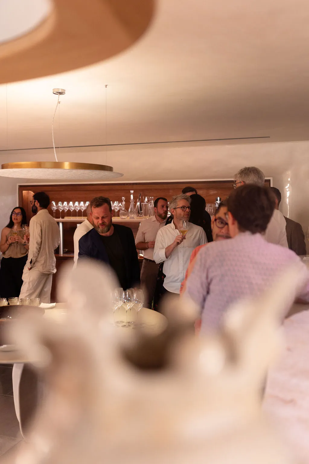 Cocktail d'entreprise dans le salon du Marsan par Hélène Darroze à Paris